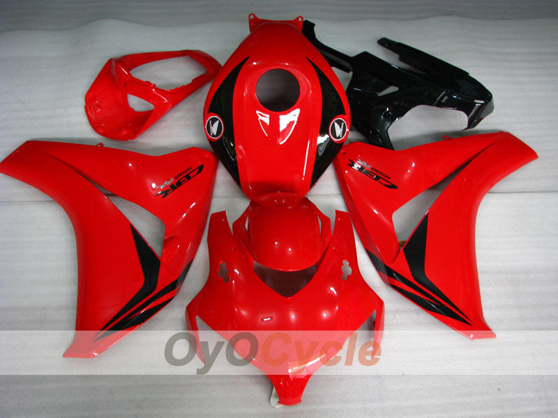 Injection Fairing kit for 08-11 CBR1000RR - Red, Black - Factory Style #OYO87900708