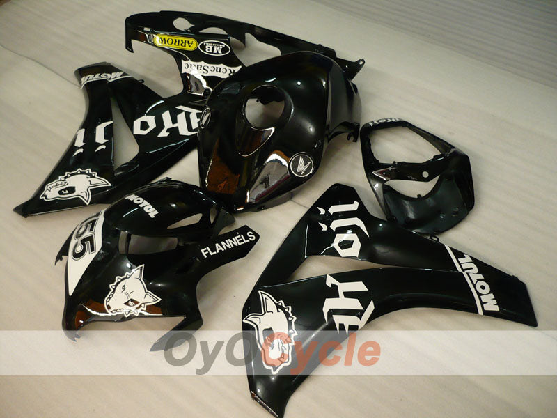 Injection Fairing kit for 08-11 CBR1000RR - White, Black - MOTUL #OYO87900715 Secondary image