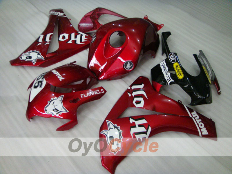 Injection Fairing kit for 08-11 CBR1000RR - Red, White - MOTUL #OYO87900716