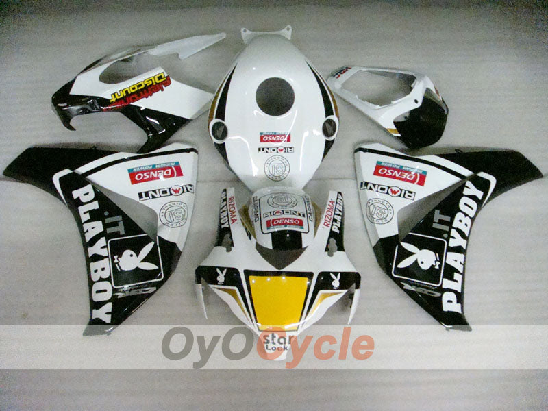 Injection Fairing kit for 08-11 CBR1000RR - White, Black - PlayBoy #OYO87900717 Main image