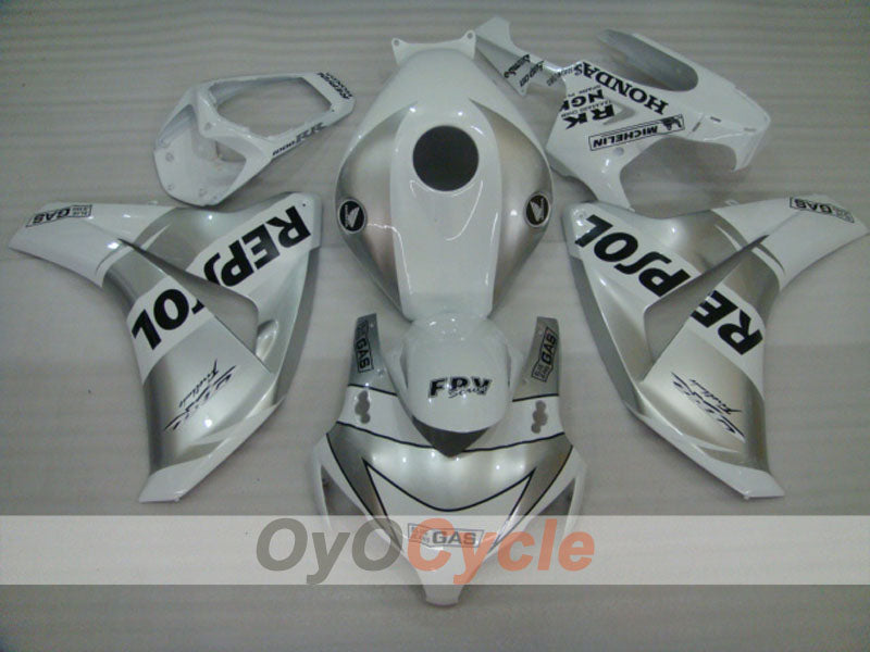 Injection Fairing kit for 08-11 CBR1000RR - White, Silver - Repsol #OYO87900722 Secondary image