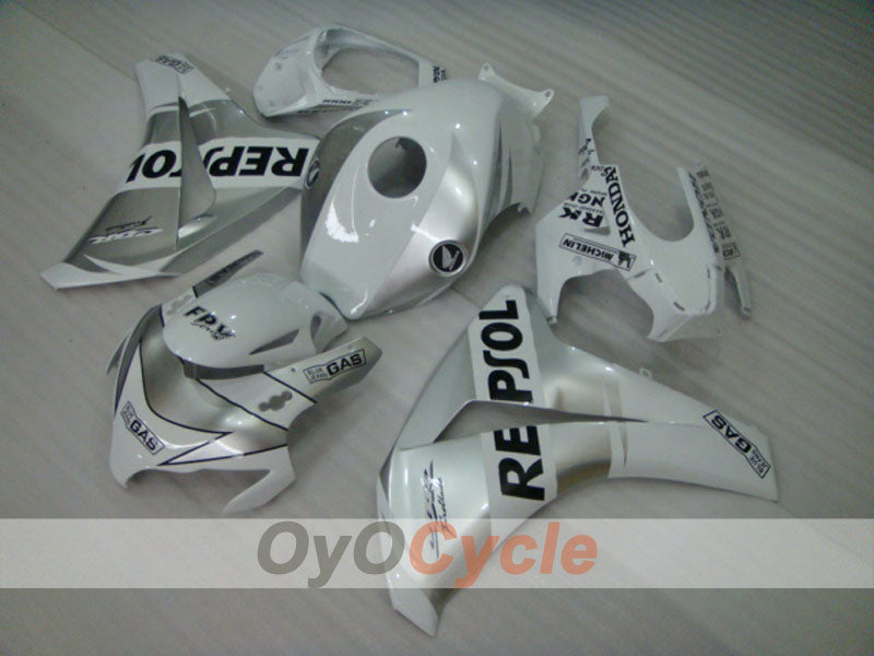 Injection Fairing kit for 08-11 CBR1000RR - White, Silver - Repsol #OYO87900722