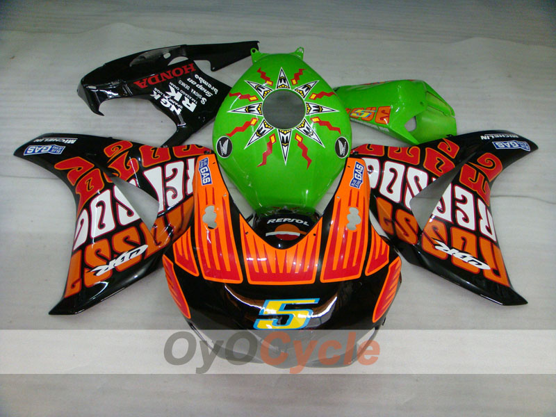 Injection Fairing kit for 08-11 CBR1000RR - Orange, Black - Rossi #OYO87900725