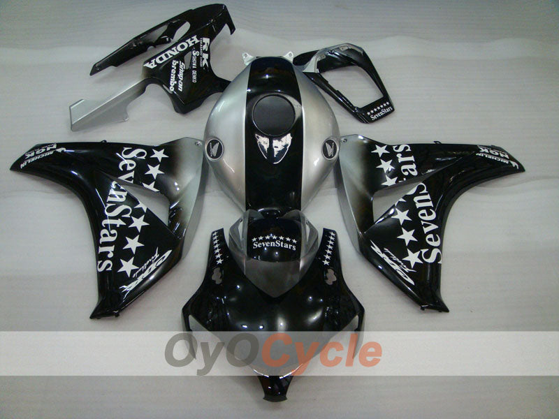 Injection Fairing kit for 08-11 CBR1000RR - Black, Silver - SevenStars #OYO87900727