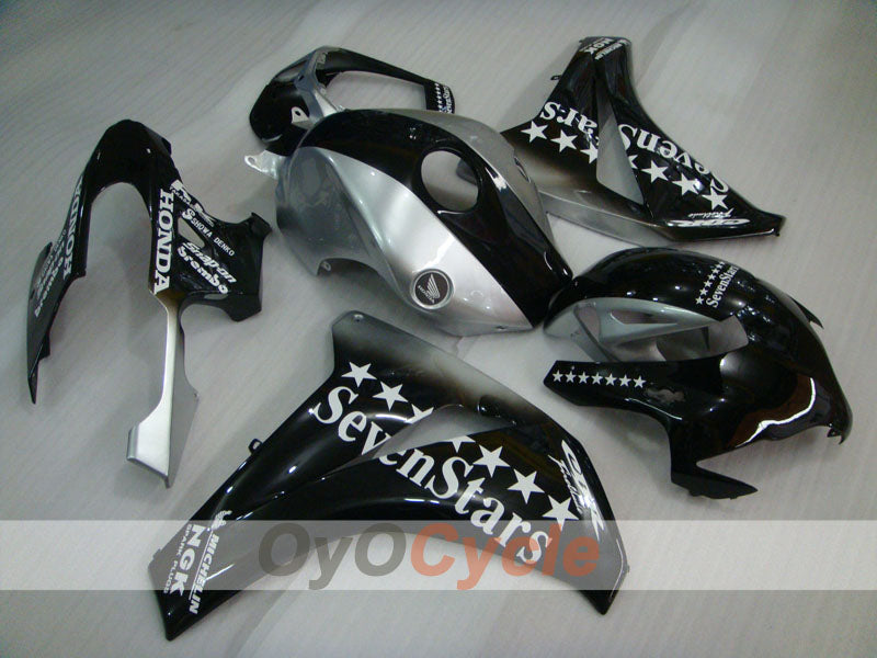 Injection Fairing kit for 08-11 CBR1000RR - Black, Silver - SevenStars #OYO87900727