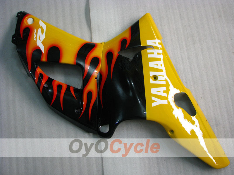 Injection Fairing kit for 98-99 YZF-R1 - Yellow, Black - Flame #OYO87900740
