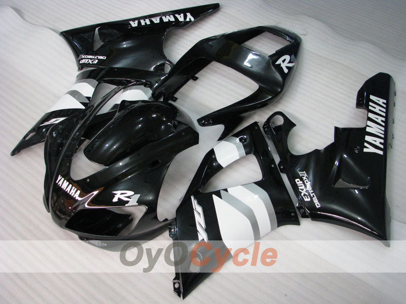 Injection Fairing kit for 98-99 YZF-R1 - White, Black - Factory Style #OYO87900752