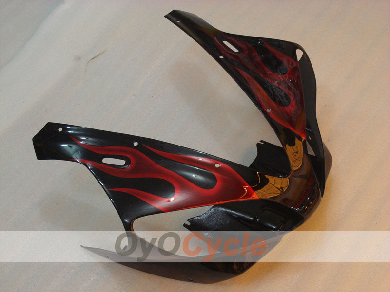 Injection Fairing kit for 00-01 YZF-R1 - Red, Black - Flame #OYO87900768