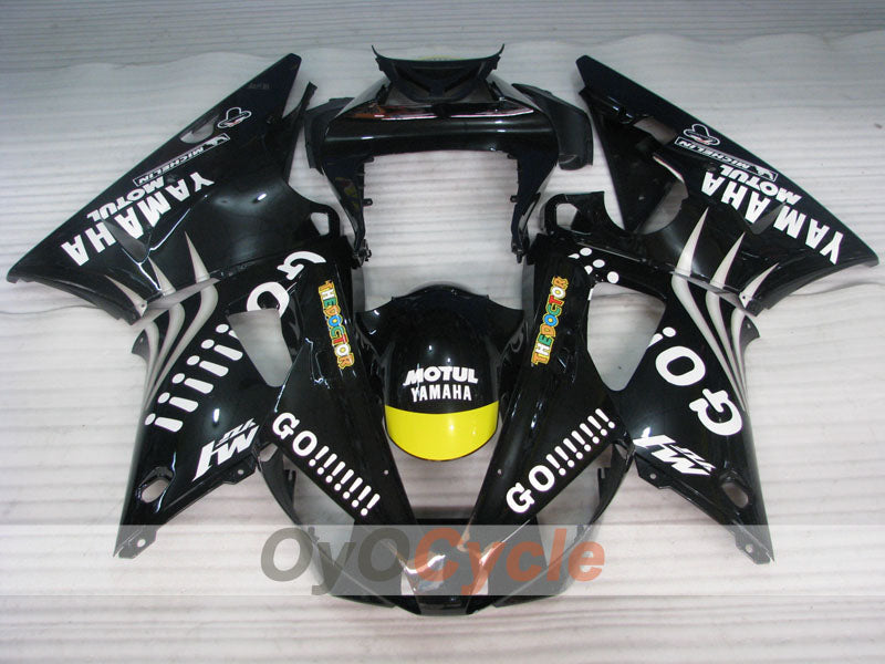 Injection Fairing kit for 00-01 YZF-R1 - Black - GO!!!!!!!, MOTUL #OYO87900771
