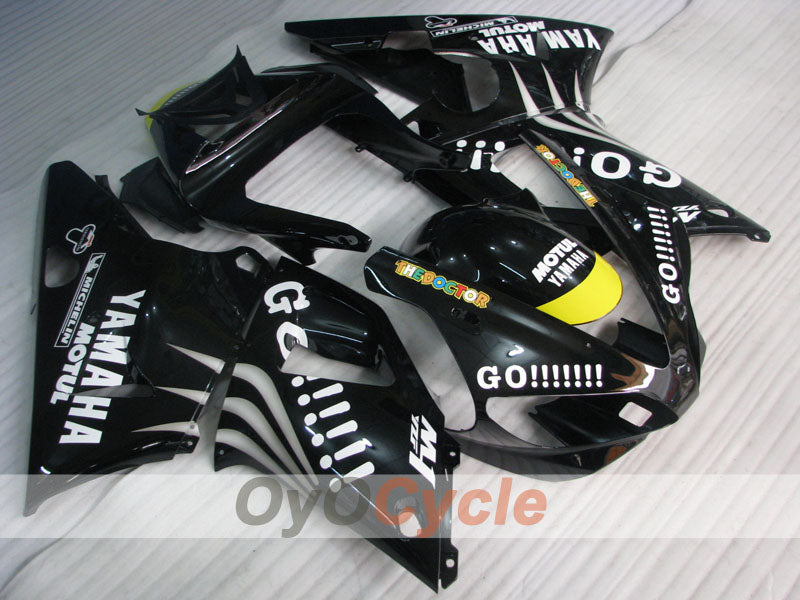 Injection Fairing kit for 00-01 YZF-R1 - Black - GO!!!!!!!, MOTUL #OYO87900771 Main image