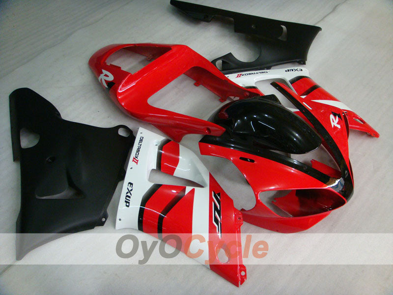 Injection Fairing kit for 00-01 YZF-R1 - Red, White - Factory Style #OYO87900779 Main image