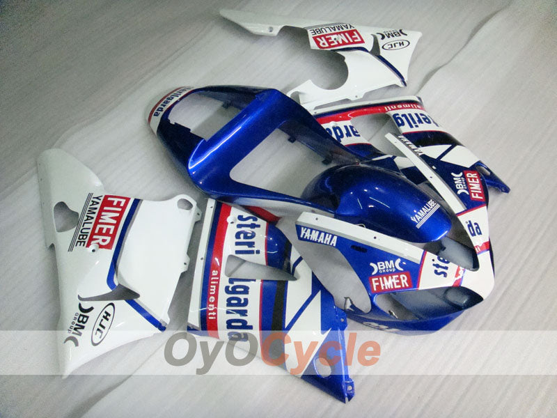 Injection Fairing kit for 00-01 YZF-R1 - Blue, White - Sterilgarda #OYO87900785