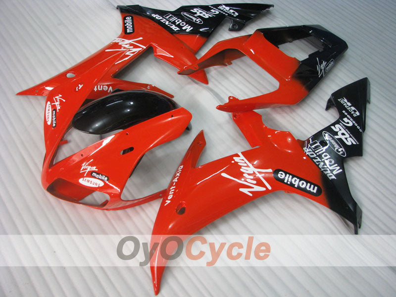 Injection Fairing kit for 02-03 YZF-R1 - Red, Black - DUNLOP #OYO87900788