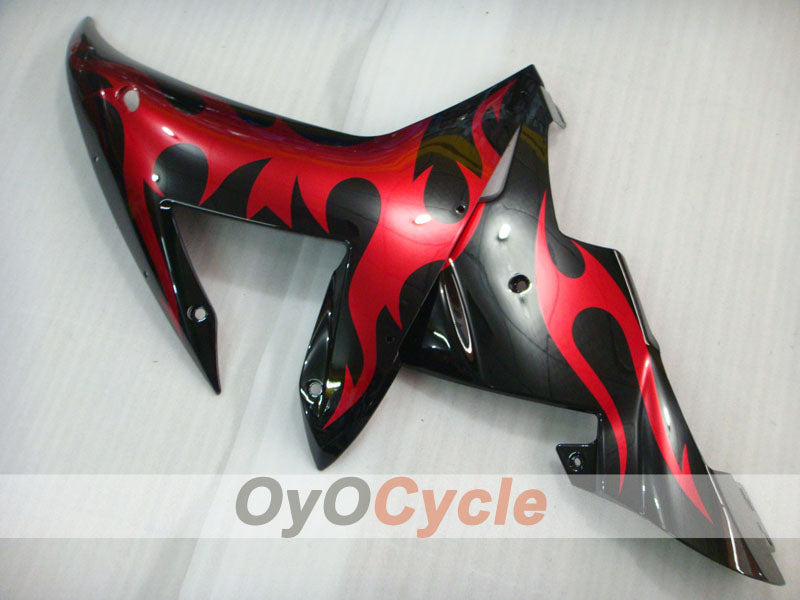 Injection Fairing kit for 02-03 YZF-R1 - Red, Black - Flame #OYO87900794