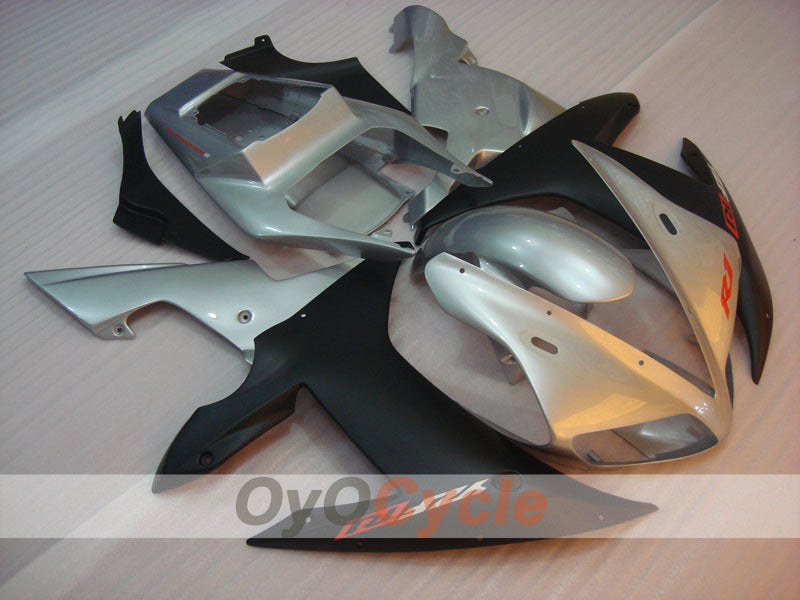 Injection Fairing kit for 02-03 YZF-R1 - Black, Silver, Matte - Factory Style #OYO87900809 Main image