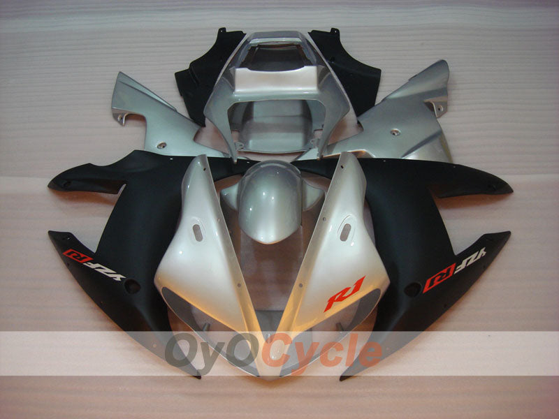 Injection Fairing kit for 02-03 YZF-R1 - Black, Silver, Matte - Factory Style #OYO87900809