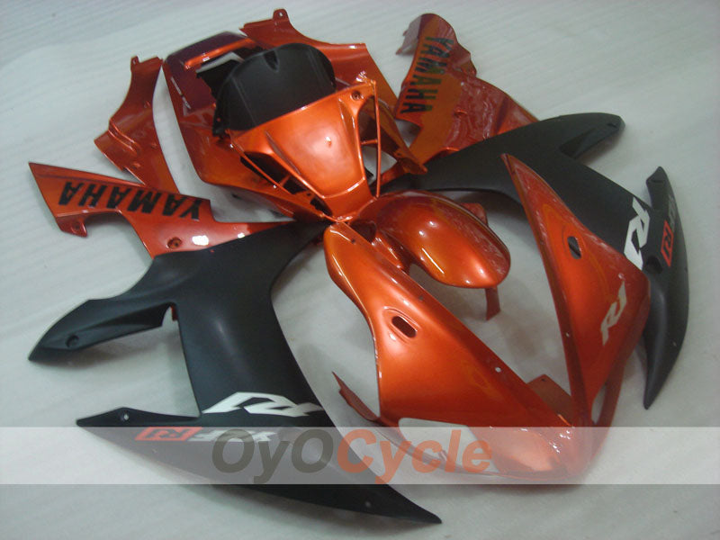 Injection Fairing kit for 02-03 YZF-R1 - Orange, Black, Matte - Factory Style #OYO87900810