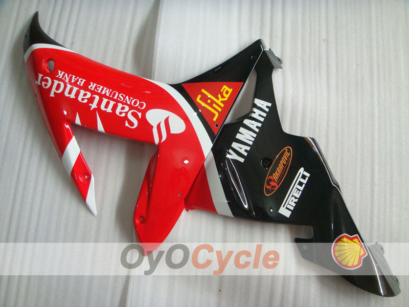 Injection Fairing kit for 02-03 YZF-R1 - Red, Black - Santander #OYO87900815