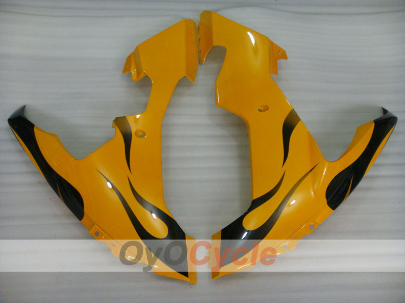 Injection Fairing kit for 04-06 YZF-R1 - Yellow, Black - Flame #OYO87900830