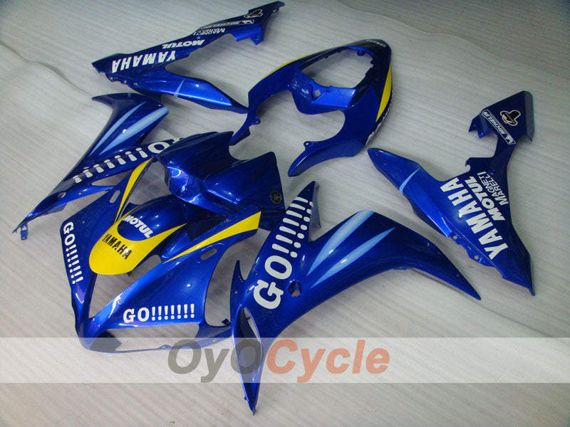Injection Fairing kit for 04-06 YZF-R1 - Yellow, Blue - GO!!!!!!!, MOTUL #OYO87900831 Secondary image
