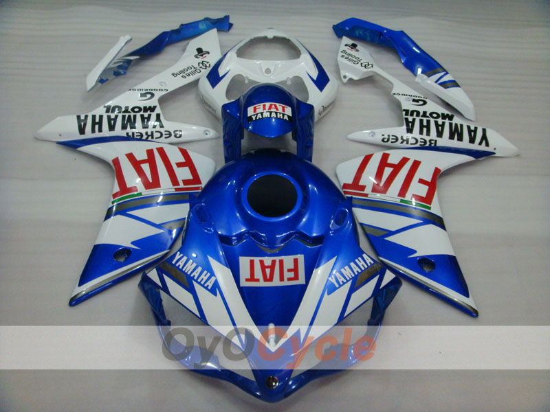Injection Fairing kit for 07-08 YZF-R1 - Blue, White - FIAT #OYO87900859 Secondary image
