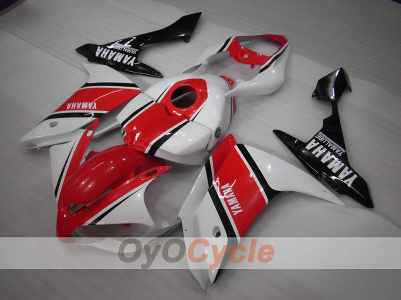 Injection Fairing kit for 07-08 YZF-R1 - Red, White - Factory Style #OYO87900866
