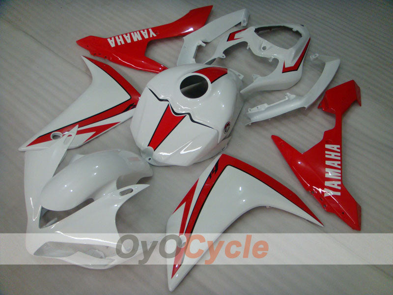 Injection Fairing kit for 07-08 YZF-R1 - Red, White - Factory Style #OYO87900869 Secondary image