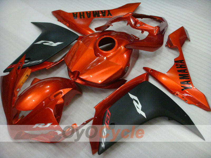 Injection Fairing kit for 07-08 YZF-R1 - Orange, Black, Matte - Factory Style #OYO87900870 Main image