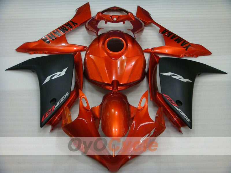 Injection Fairing kit for 07-08 YZF-R1 - Orange, Black, Matte - Factory Style #OYO87900870