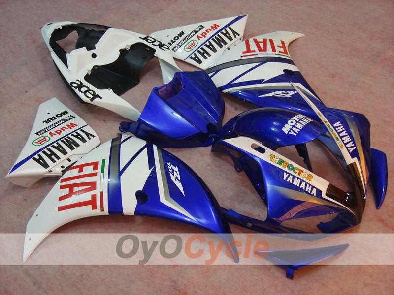 Injection Fairing kit for 09-11 YZF-R1 - Blue, White - FIAT #OYO87900885 Main image