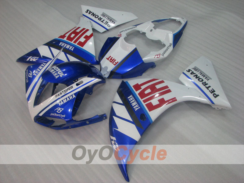 Injection Fairing kit for 09-11 YZF-R1 - Blue, White - FIAT, MOTUL #OYO87900886