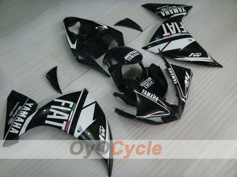 Injection Fairing kit for 09-11 YZF-R1 - White, Black - FIAT, MOTUL #OYO87900887 Main image