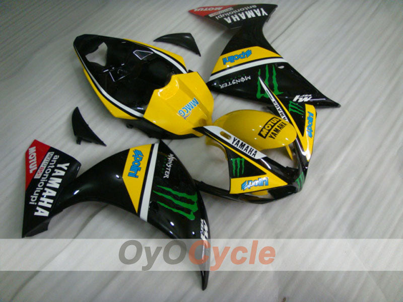 Injection Fairing kit for 09-11 YZF-R1 - Red, Black - Monster #OYO87900892 Secondary image