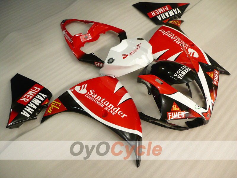 Injection Fairing kit for 09-11 YZF-R1 - Red, Black - Factory Style #OYO87900899 Main image