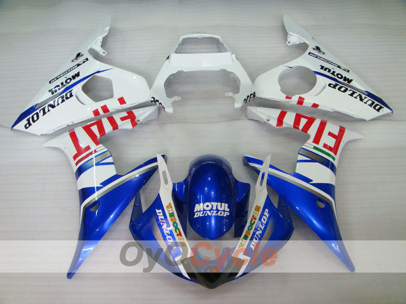Injection Fairing kit for 05 YZF-R6 - Blue, White - DUNLOP, FIAT, MOTUL #OYO87902647 Secondary image