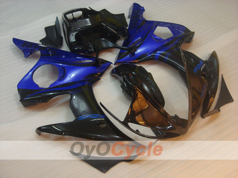 Injection Fairing kit for 05 YZF-R6 - Blue, Black - Flame #OYO87902629 Main image