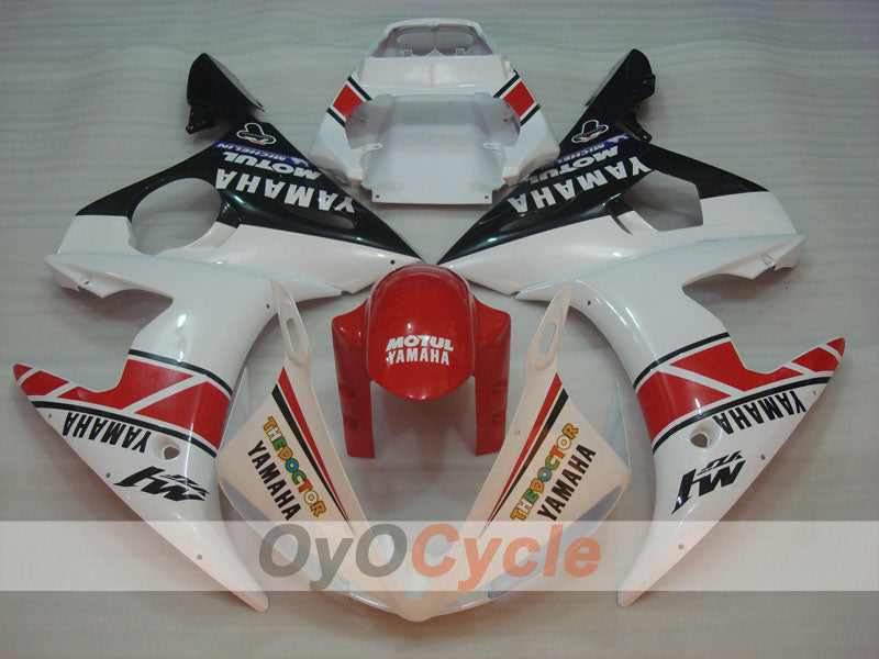 Injection Fairing kit for 05 YZF-R6 - Red, White - MOTUL #OYO87902625 Secondary image