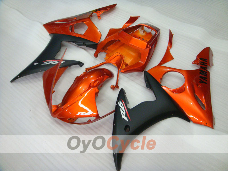 Injection Fairing kit for 03-04 YZF-R6 - Orange, Black, Matte - Factory Style #OYO87900923