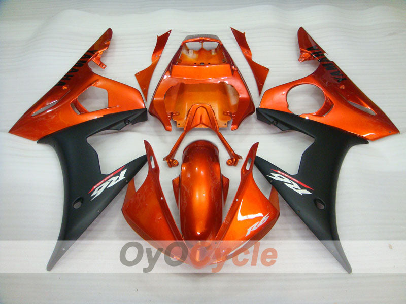 Injection Fairing kit for 03-04 YZF-R6 - Orange, Black, Matte - Factory Style #OYO87900923