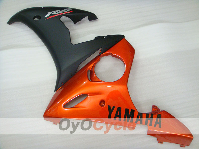 Injection Fairing kit for 03-04 YZF-R6 - Orange, Black, Matte - Factory Style #OYO87900923