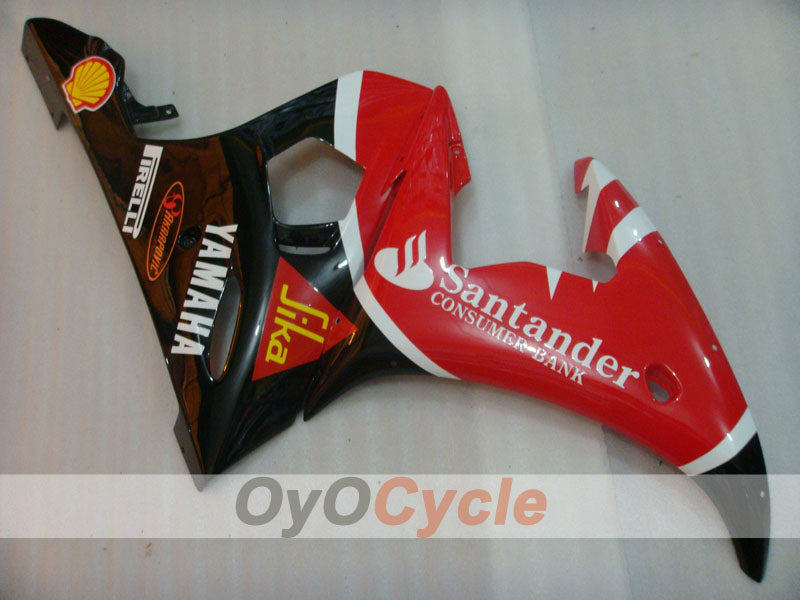 Injection Fairing kit for 05 YZF-R6 - Red, Black - Santander #OYO87902621