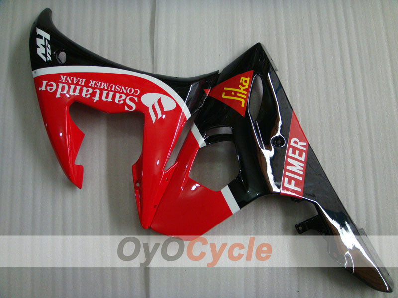 Injection Fairing kit for 03-04 YZF-R6 - Red, Black - Santander #OYO87900928