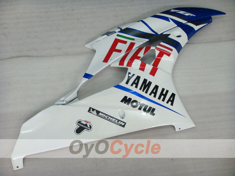 Injection Fairing kit for 06-07 YZF-R6 - Blue, White - FIAT, MOTUL #OYO87900934