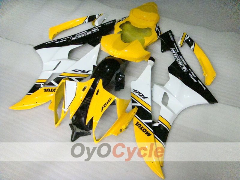 Injection Fairing kit for 06-07 YZF-R6 - Yellow, Black - MOTUL #OYO87900941 Main image