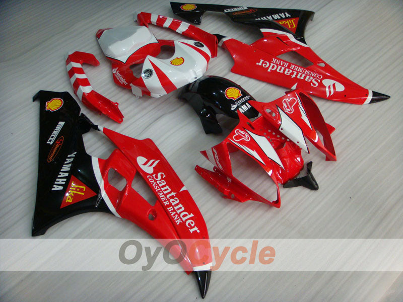Injection Fairing kit for 06-07 YZF-R6 - Red, Black - Santander #OYO87900953 Main image