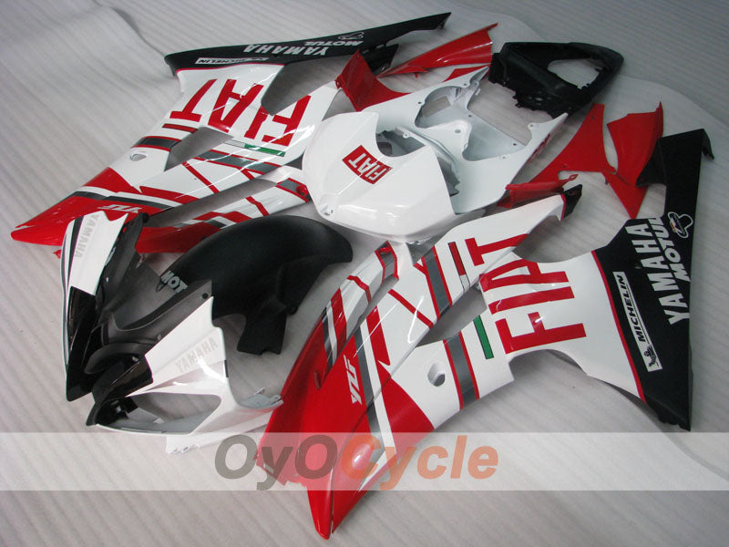 Injection Fairing kit for 08-16 YZF-R6 - Red, White - FIAT #OYO87900958 Main image