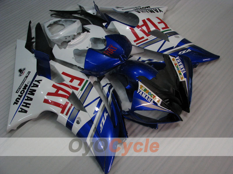 Injection Fairing kit for 08-16 YZF-R6 - Blue, White - FIAT #OYO87900960