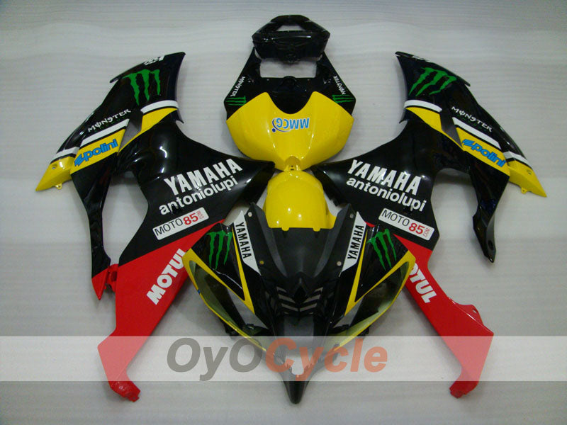 Injection Fairing kit for 08-16 YZF-R6 - Yellow, Black - Monster, MOTUL #OYO87900970 Secondary image