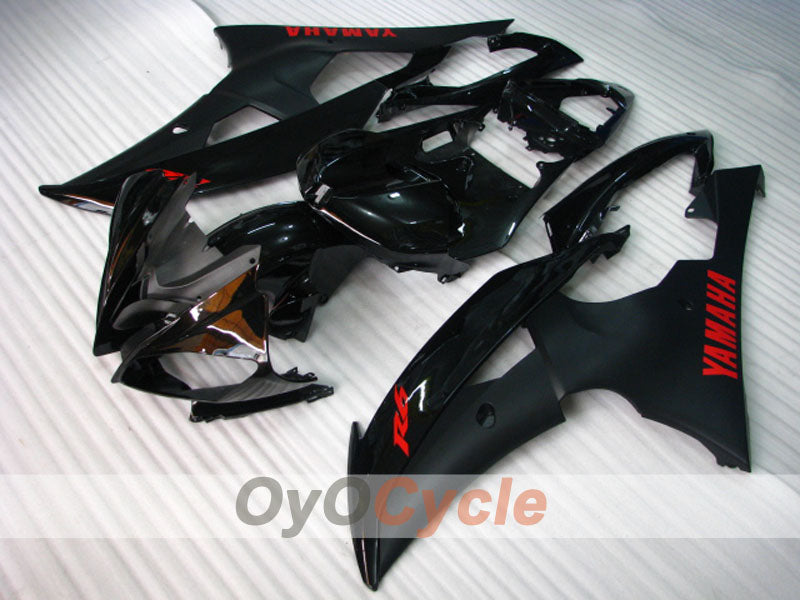 Injection Fairing kit for 08-16 YZF-R6 - Black, Matte - Factory Style #OYO87900972 Secondary image