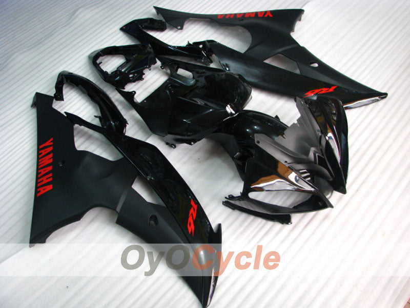 Injection Fairing kit for 08-16 YZF-R6 - Black, Matte - Factory Style #OYO87900972 Main image